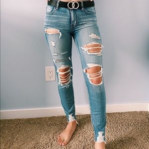 American Eagle ripped jeans